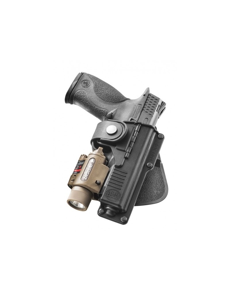 Paddle rotatif pour Glock 17/19 + lampe tactique