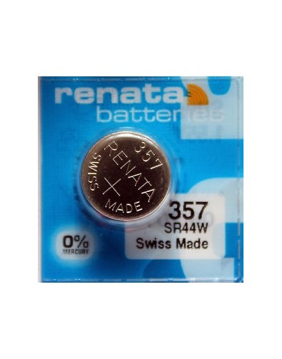 PILE SR44W OXYDE ARGENT 357 1.55 V 190MAH X1 RENATA