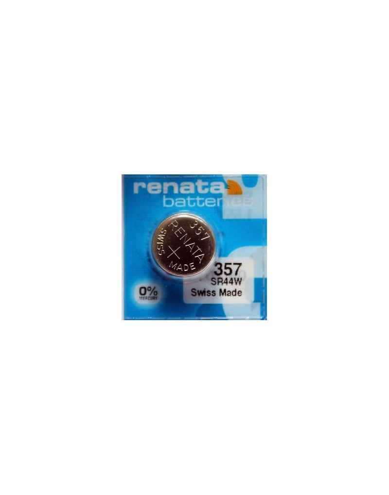 PILE SR44W OXYDE ARGENT 357 1.55 V 190MAH X1 RENATA PILE SR44W OXYDE ARGENT 357 1.55 V 190MAH X1 RENATA