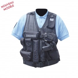 GILET FORCE INTERVENTION AVEC HOLSTER DROITIER OU GAUCHER