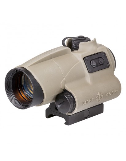 Viseur point rouge sightmark Wolverine 1x28 Full Size tan