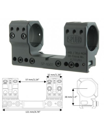 Monobloc SPHUR Ø34 H38MM 6MIL/ 20.6 moa PIC