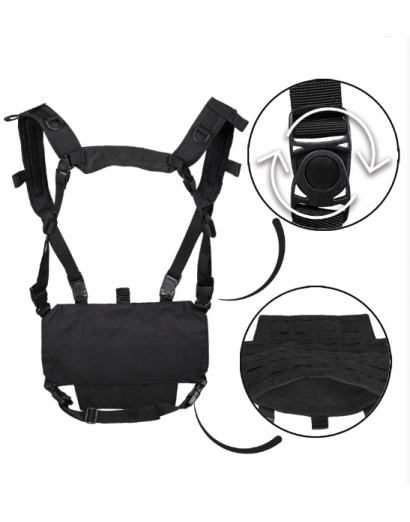 Chest Rig léger noir